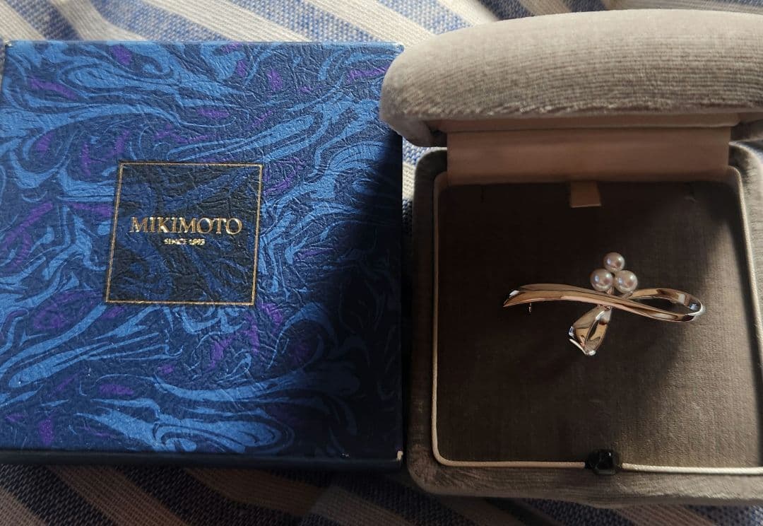 MIKIMOTO　パール　ブローチ　　　　 シルバー