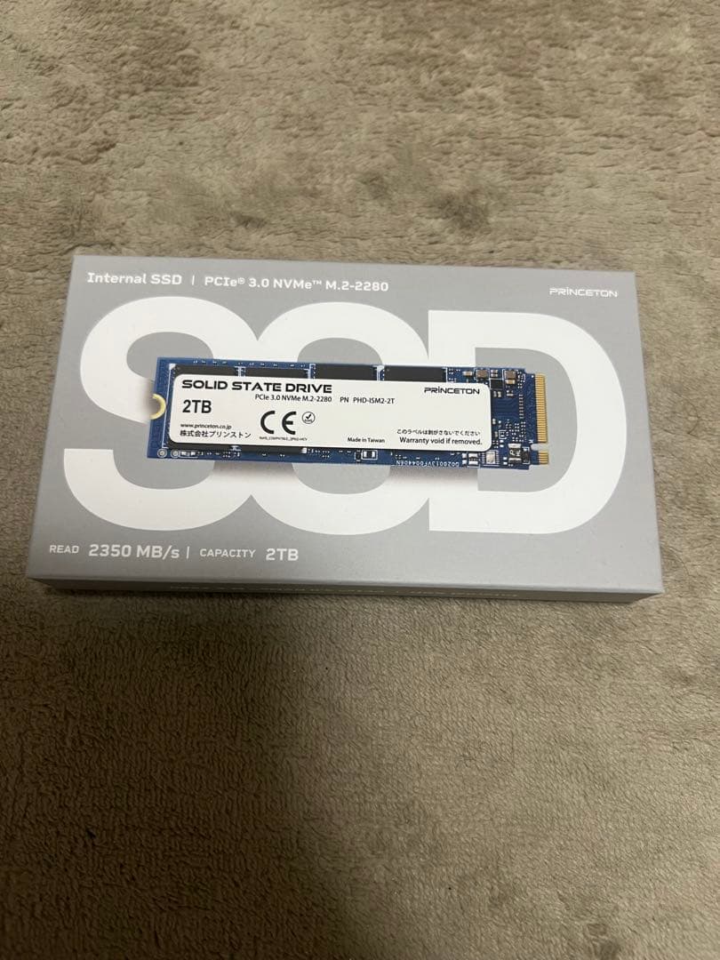 希少　 新品・未使用 プリンストン 内蔵 SSD 2TB