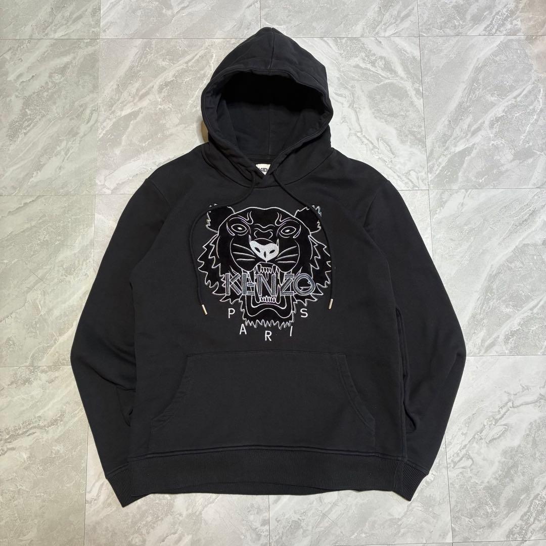 【希少】KENZO タイガー 刺繍 パーカー ストリート アメカジ ノームコア