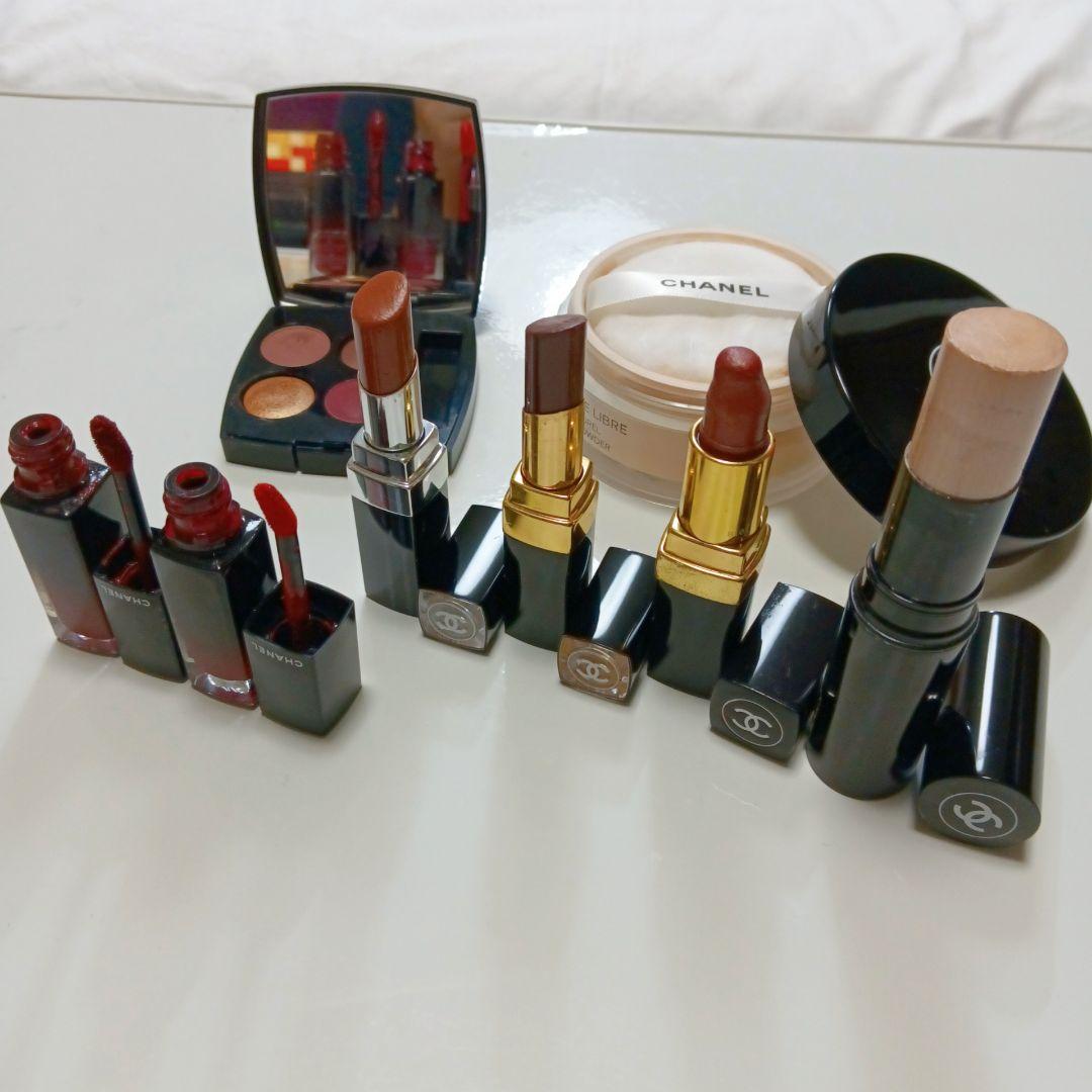 CHANEL　シャネル　コスメまとめ売り　フェイスパウダー　アイシャドウ　リップ
