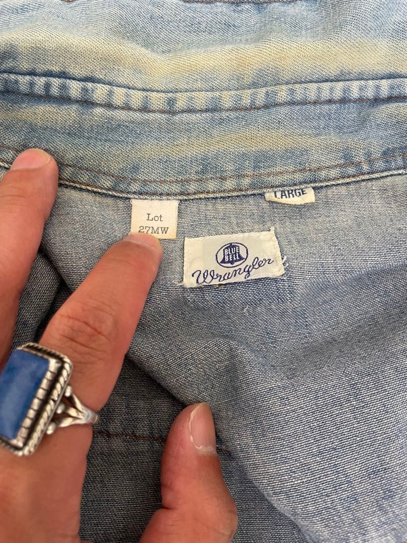 90年代　50年代復刻　27mw vintage Wrangler フルスナップ