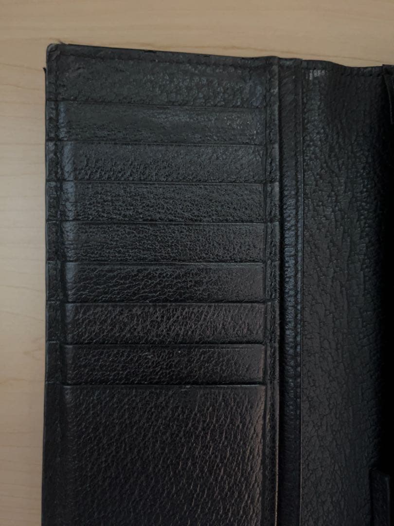 【正規品】GUCCI ブラックレザー 長財布 GGロゴ