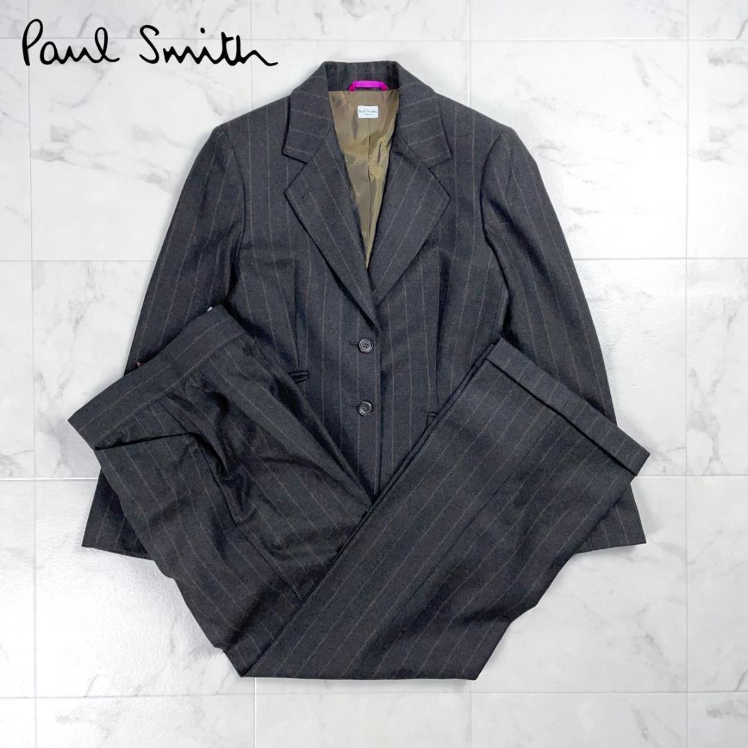ポールスミス ストライプセットアップスーツ ブラウン サイズ40*GD363