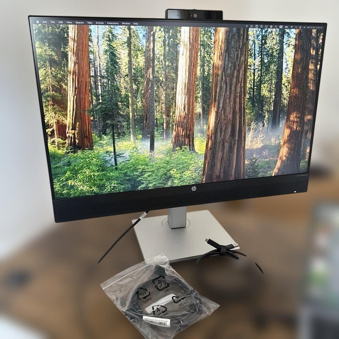 hp 27インチモニター　FHD webカメラ付き