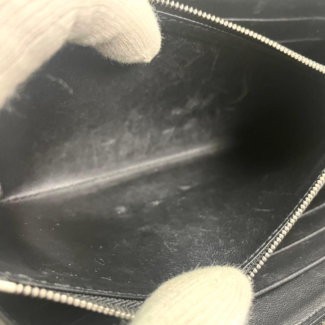 バレンシアガ 長財布 ラウンドファスナー エブリデイ レザー ブラック