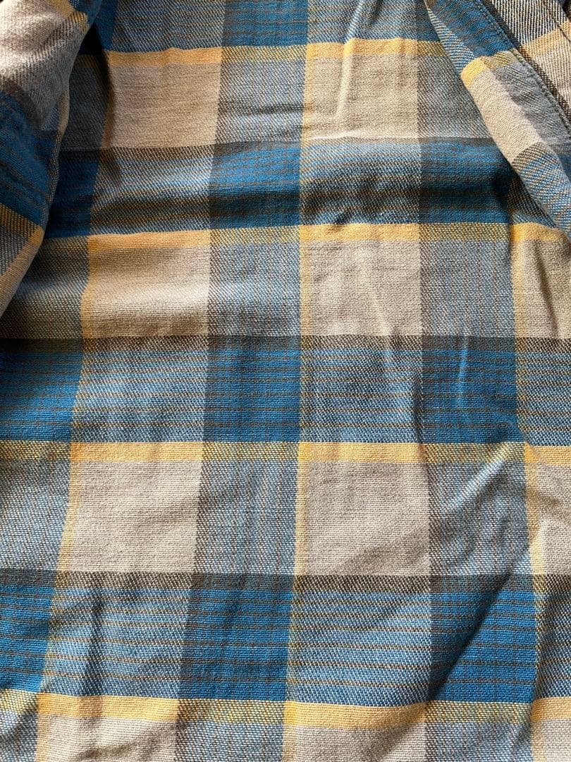 60s 70s ビンテージ　ネルシャツ ブルー系