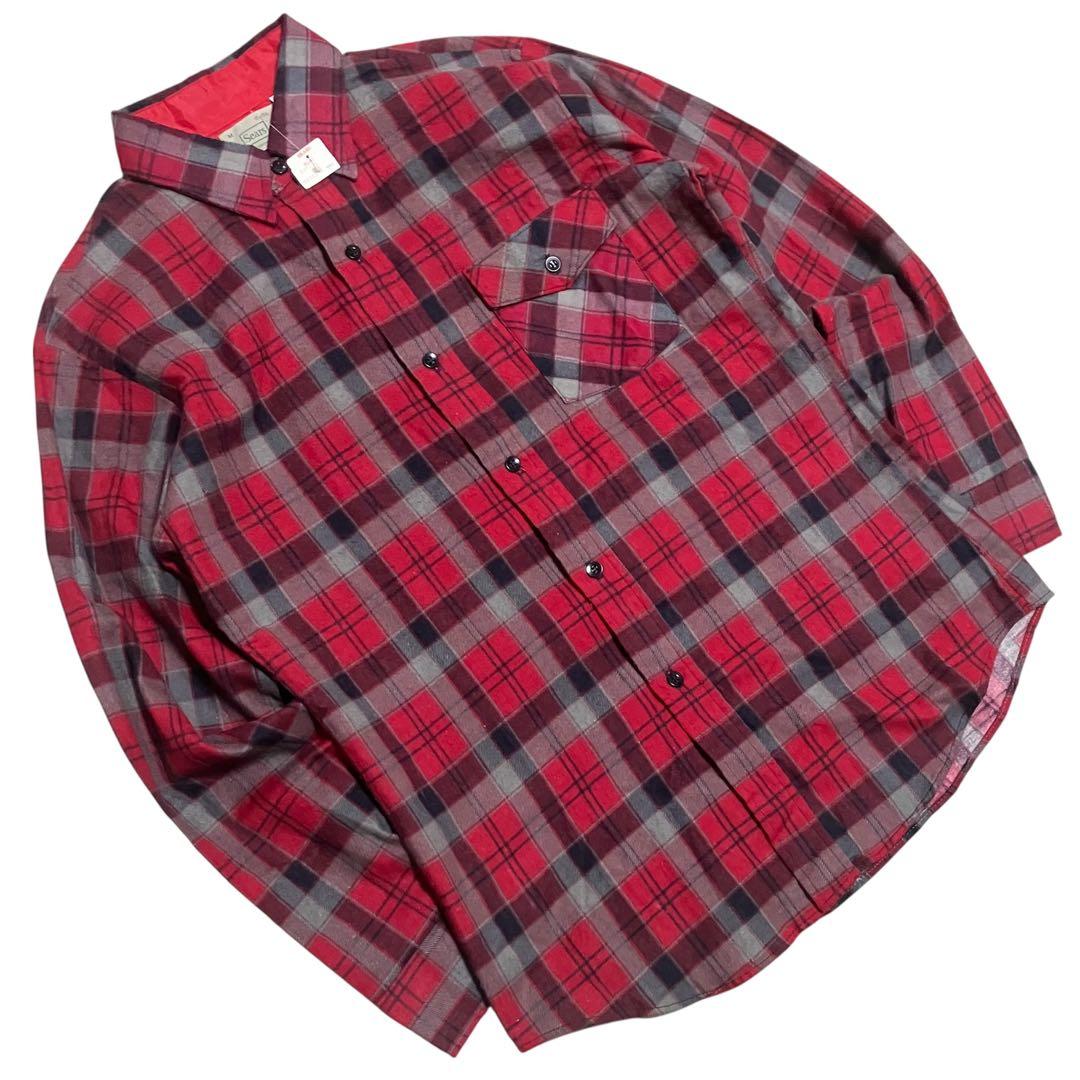 Sears 80sデッドストック プリントネルシャツ カートコバーン ニルバーナ