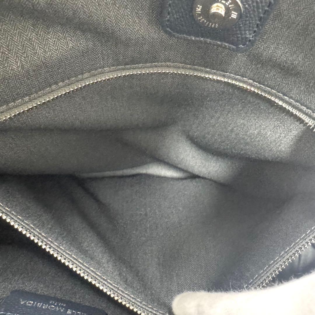 希少 ペッレモルビダ トートバッグ ビジネスバッグ レザー ネイビー