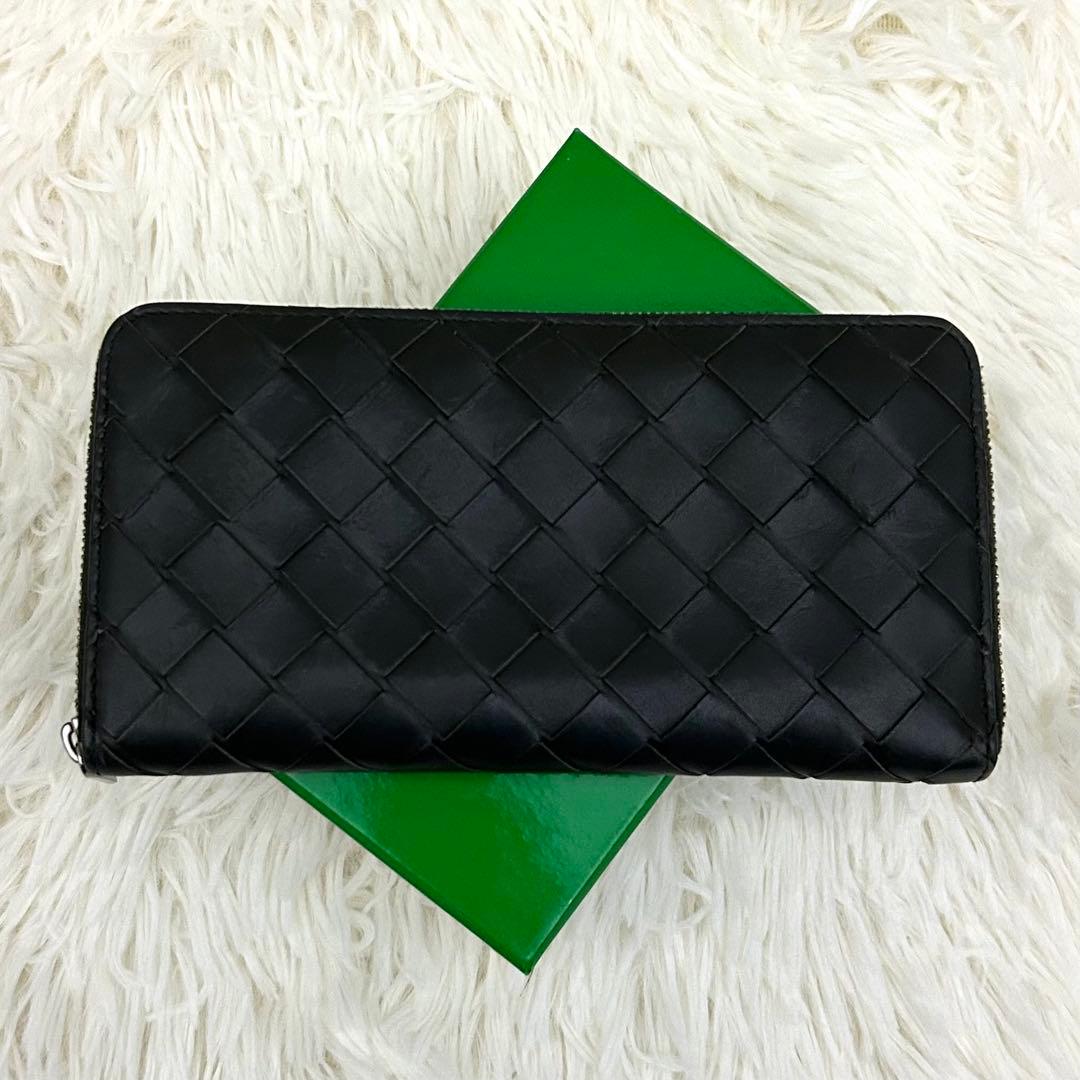 ICチップ内蔵 BOTTEGA VENETA イントレチャート グレー×ピンク