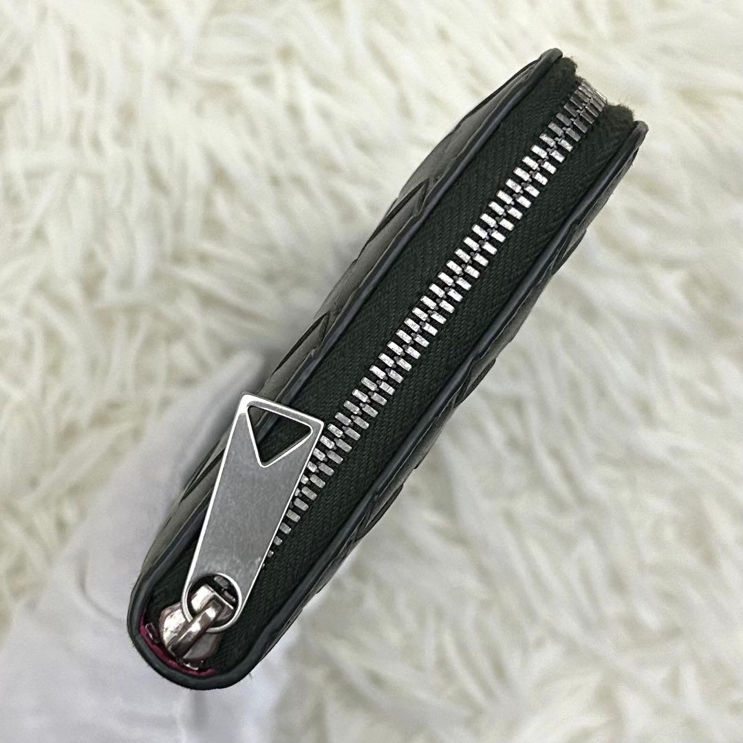 ICチップ内蔵 BOTTEGA VENETA イントレチャート グレー×ピンク