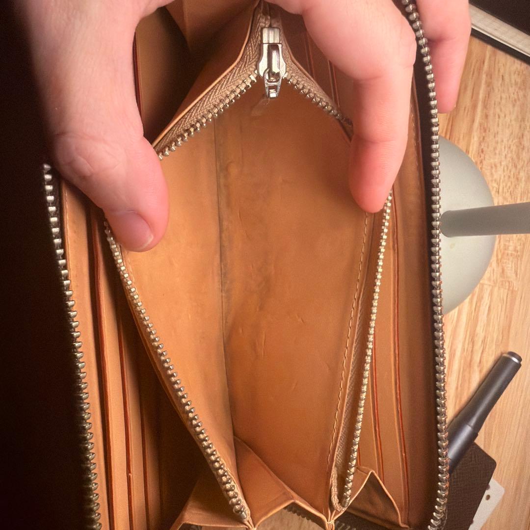 GANZO ガンゾ コードバン ラウンドファスナー 長財布 ダークブラウン