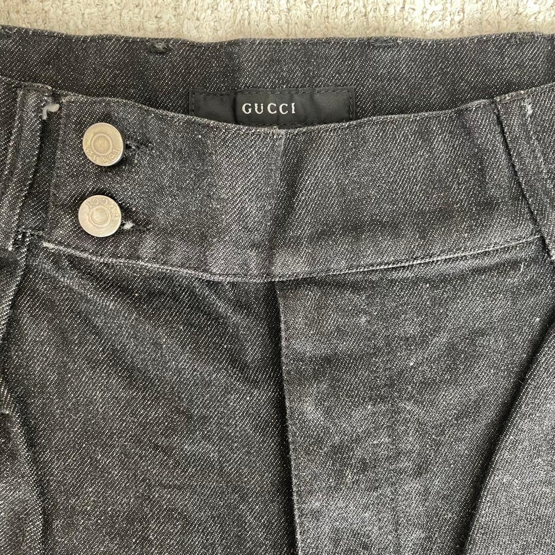 【専用】GUCCI デニムパンツ　ブラック　ストレート