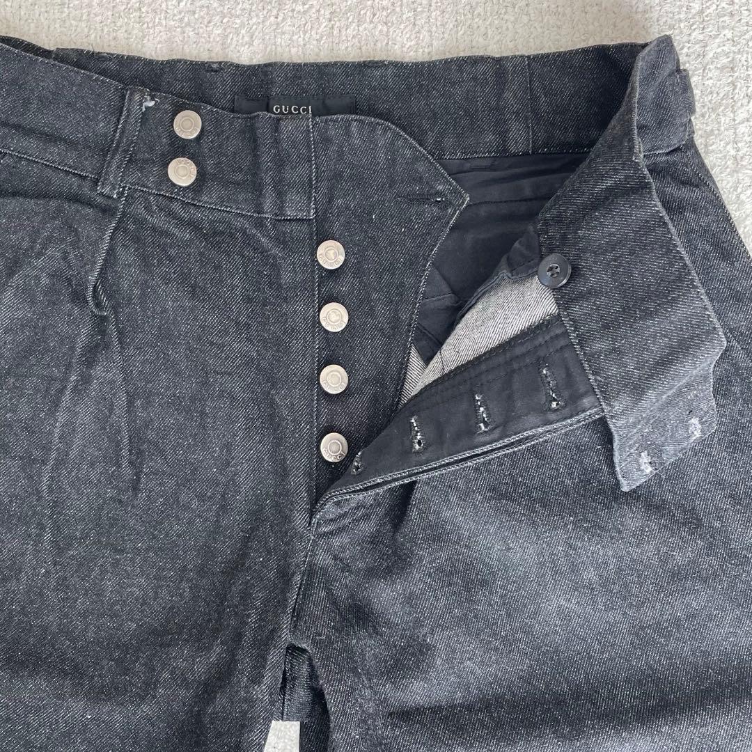 【専用】GUCCI デニムパンツ　ブラック　ストレート
