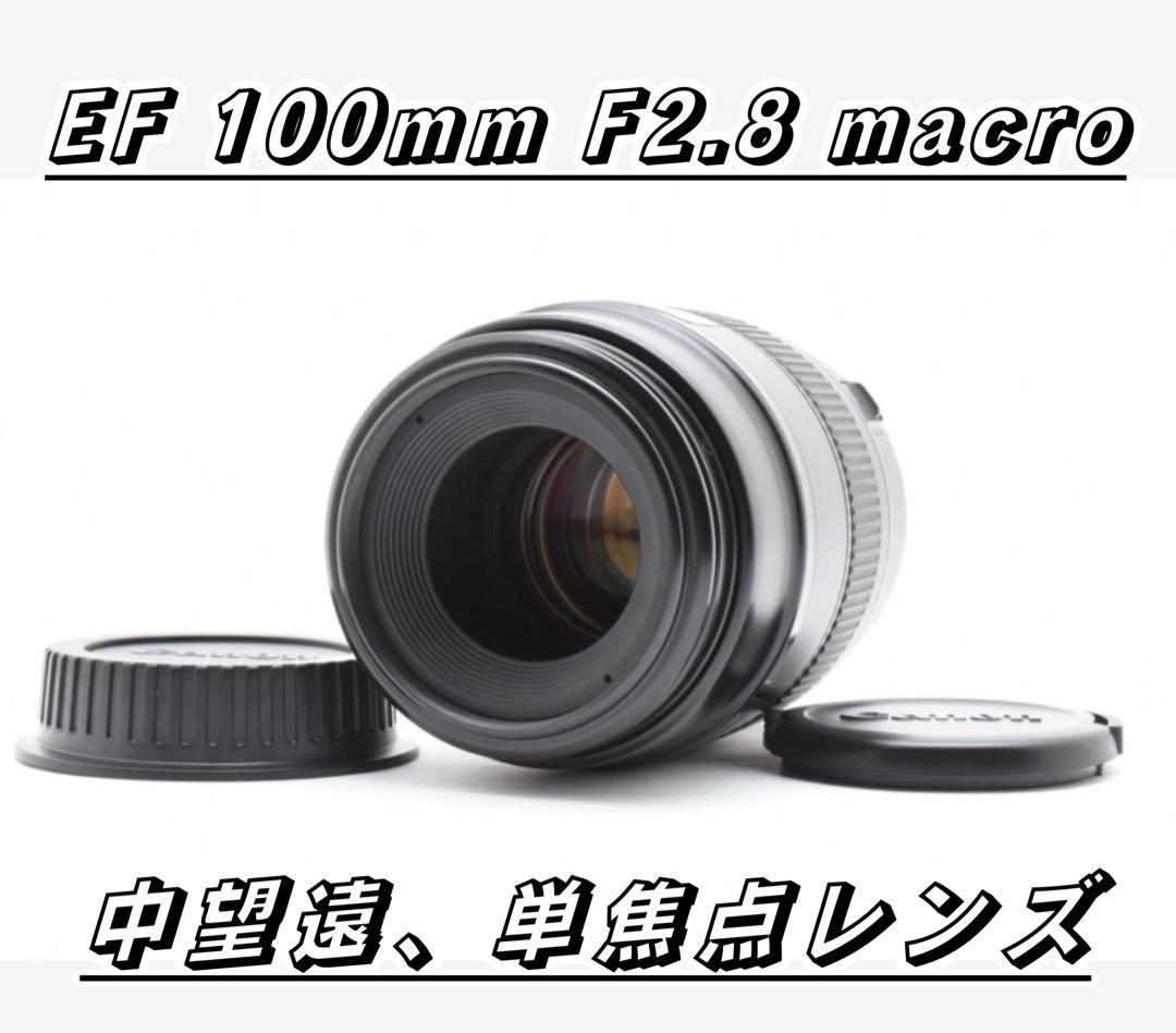 ★極上品★ Canon EF 100mm F2.8 macro 中望遠単焦点