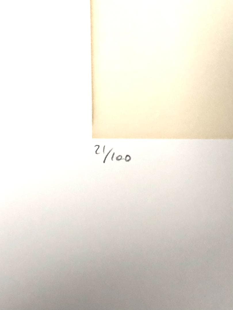 【模写】限定100部証明書 Andy Warhol One Blue Pussy