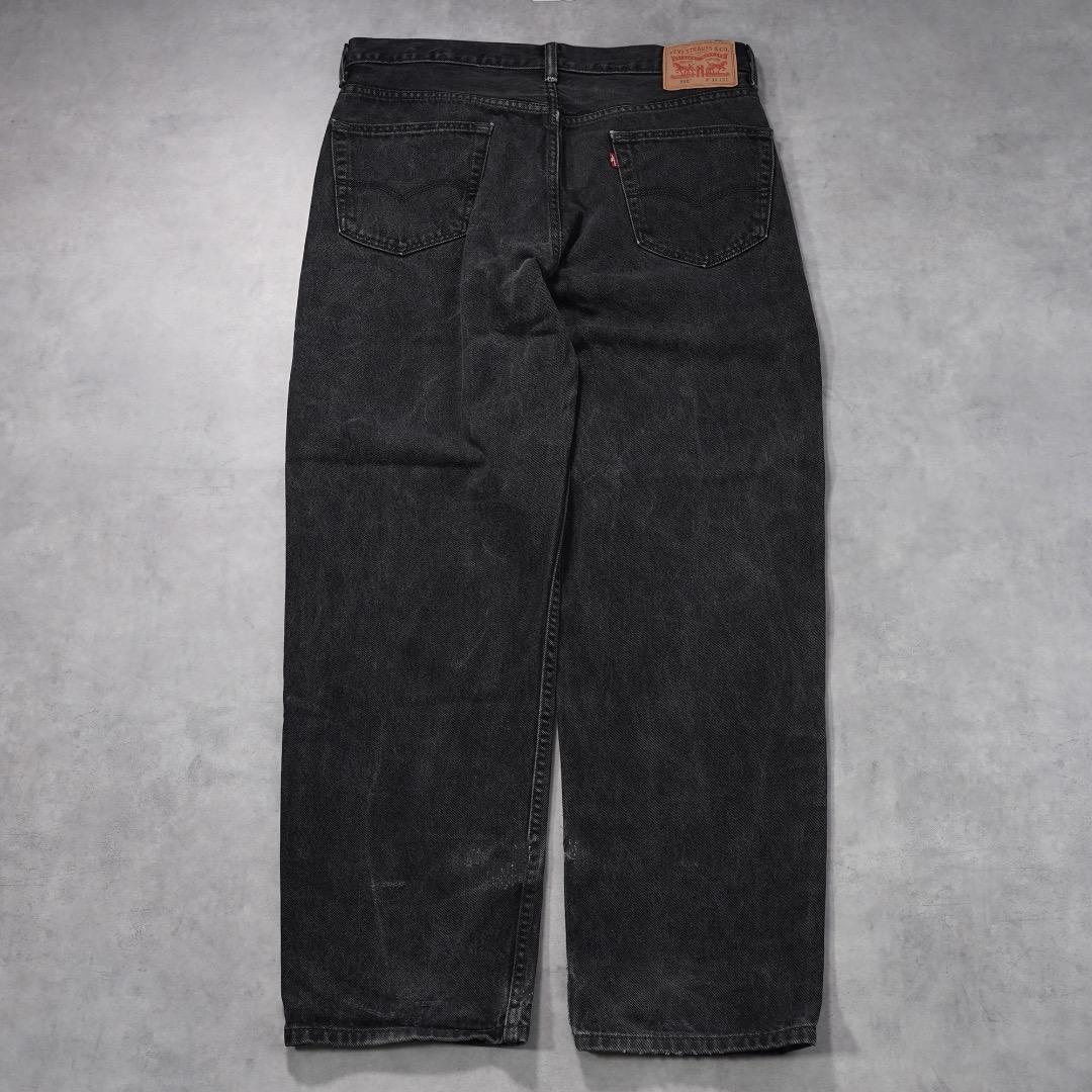 リーバイス550 Levis W36 ブラックデニム 黒 古着 18722