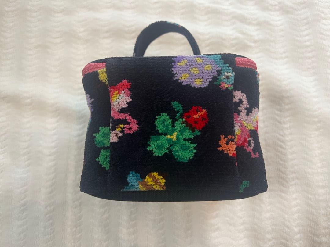 【タグなし】フェイラー FEILER バニティポーチ ネイビー 神崎恵 コラボ