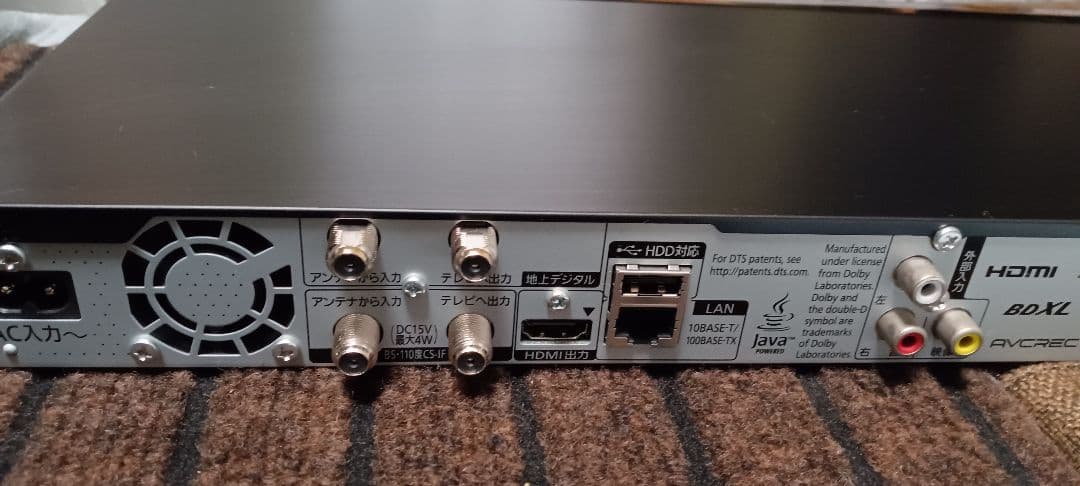 Panasonic DIGA DMR-BRW1010ブルーレイプレーヤー