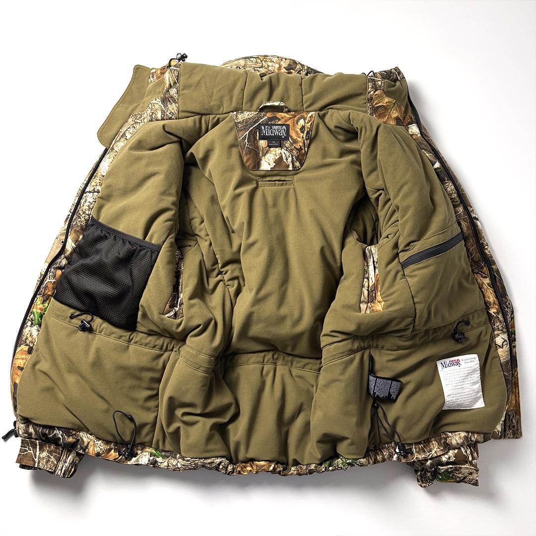 リアルツリー マウンテンパーカー M プリマロフト ドローコード 防水