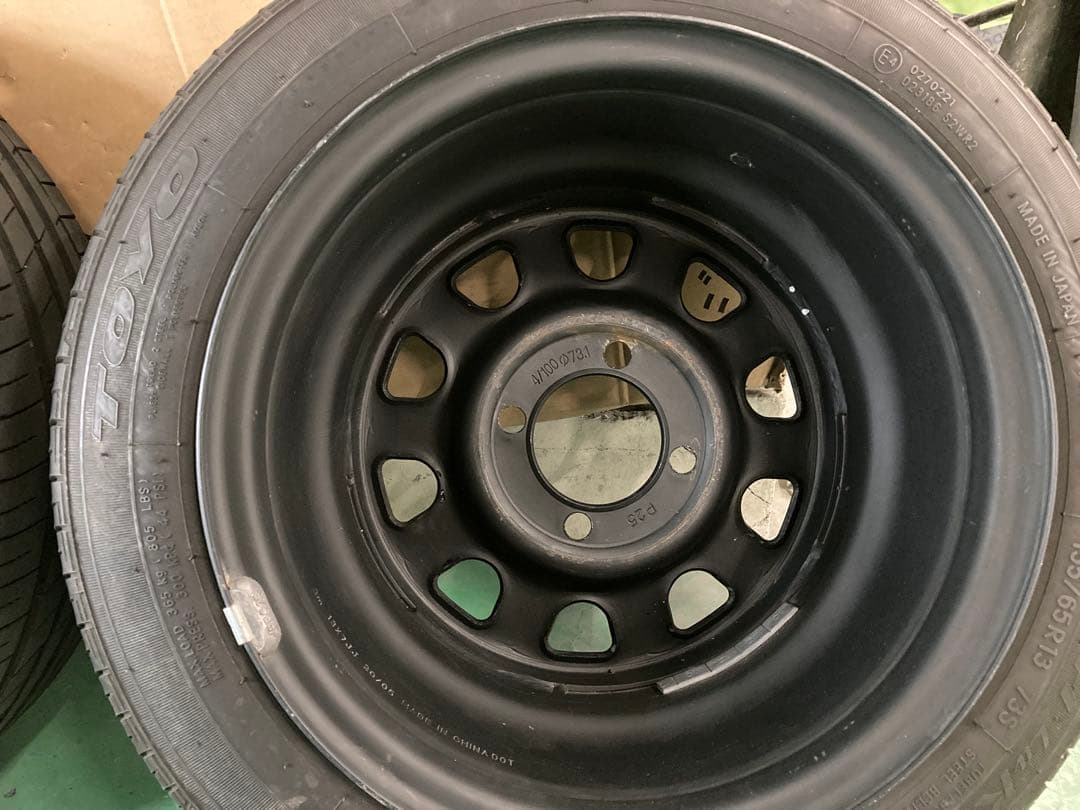 13インチ　7J ＋25 タイヤホイール4本セット