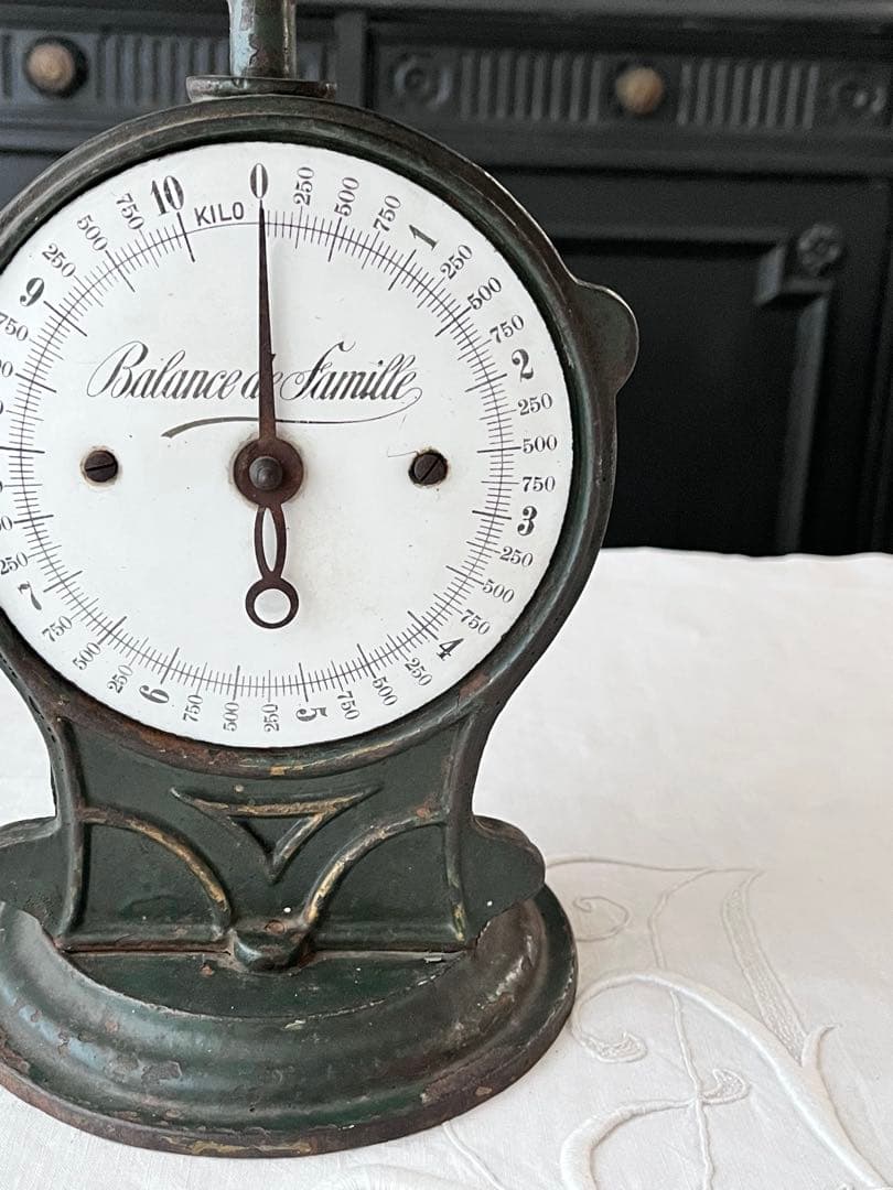 【美品】フランスアンティーク 鋳物製のスケール