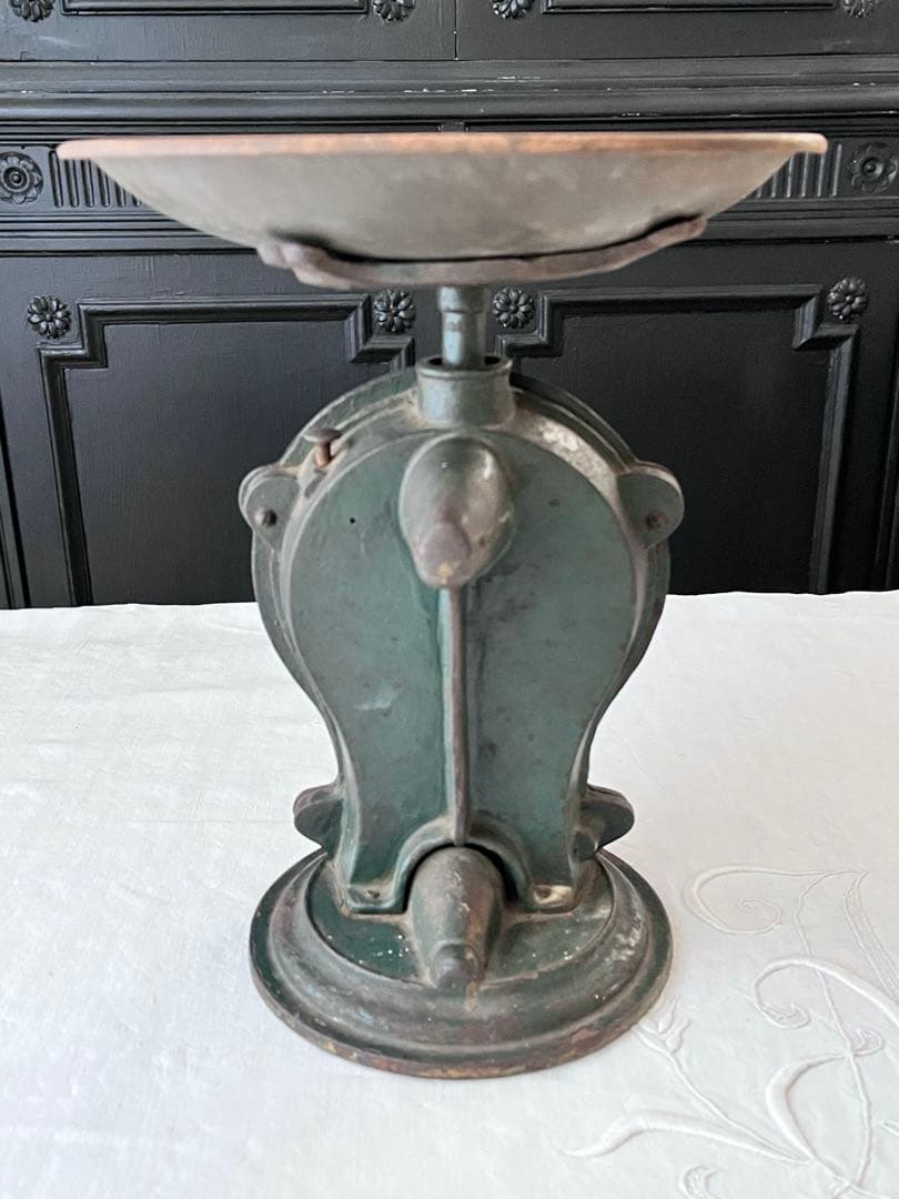 【美品】フランスアンティーク 鋳物製のスケール