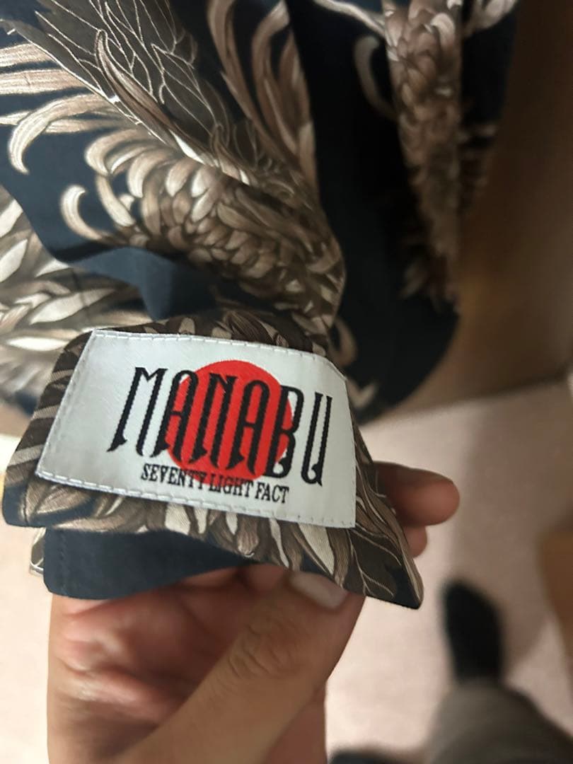 k*様 信州まなぶ×YUKIO OGAWA 菊総柄シャツ