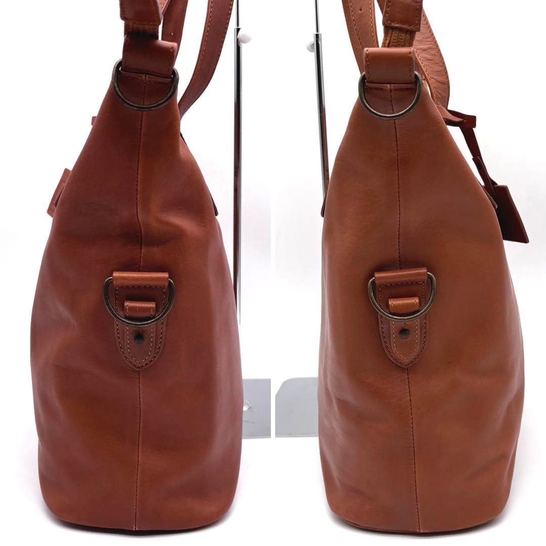 ✨美品✨マザーハウス　ビジネスバッグ　2way　レザー　A4可　バインダー付き