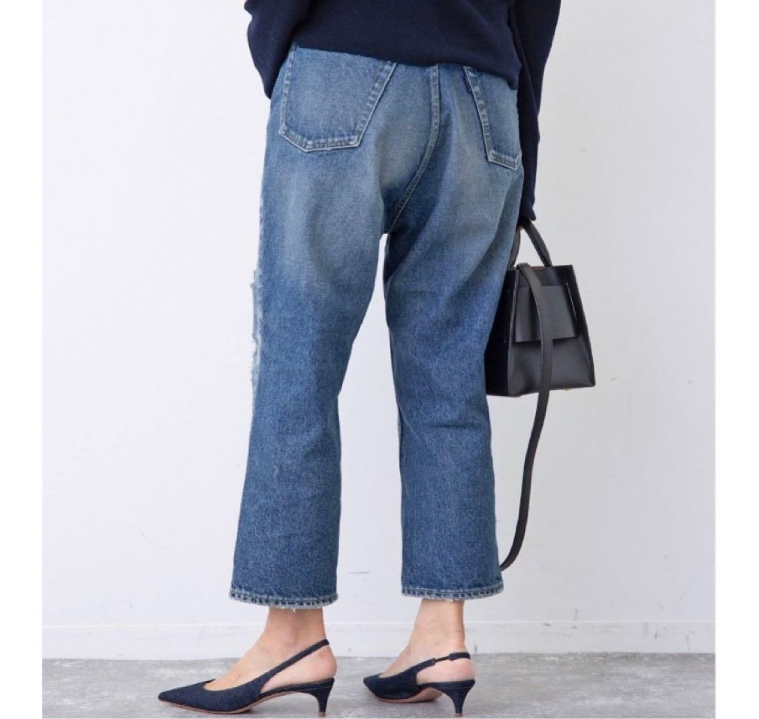 パンツ 01 MADISONBLUE CRASHED SAROUEL PANTS 38