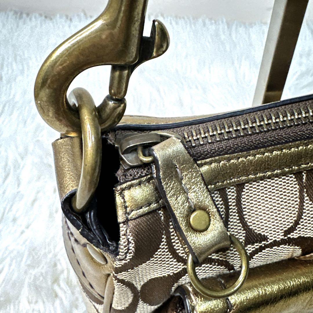 希少・限定版 COACH Signature 2004秋 GOLD SOHO