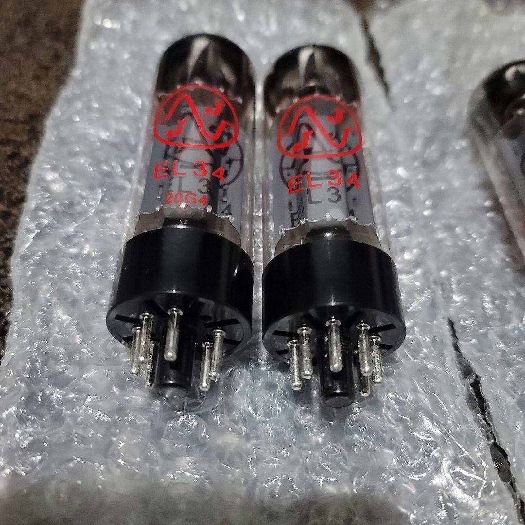 真空管 JJ Electronic EL34 4本セット（中古）