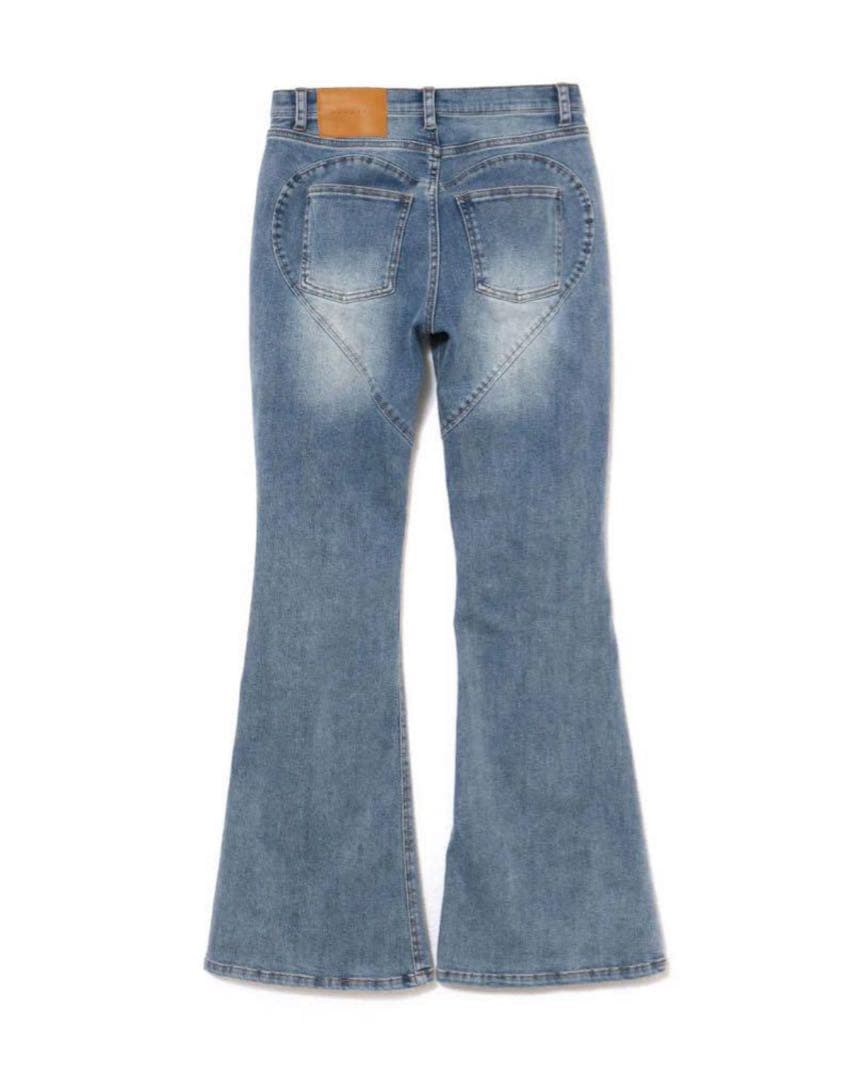 【r】andmary Heart hip flare denim