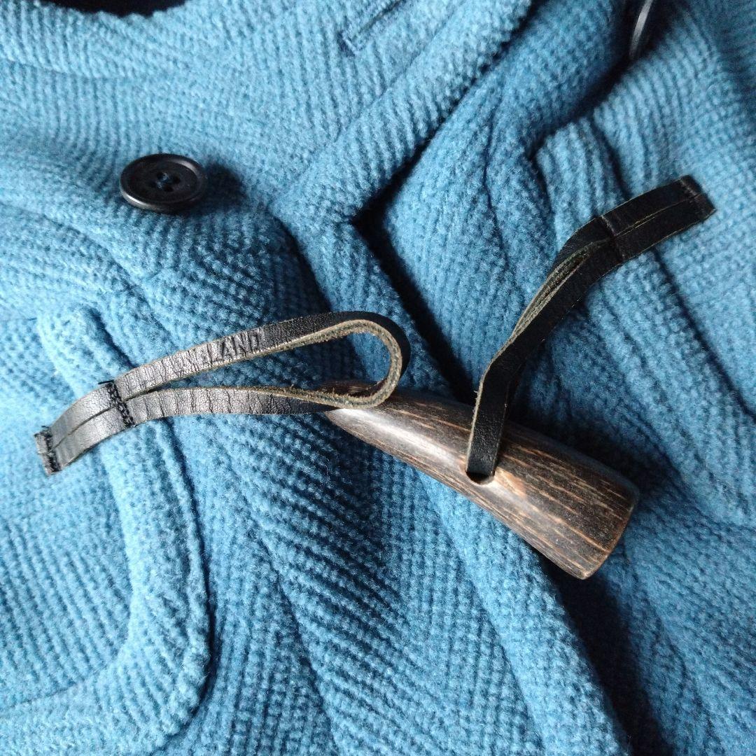 【希少】オールドイングランド ダッフルコート ヘリンボーン ロング丈 ブルー