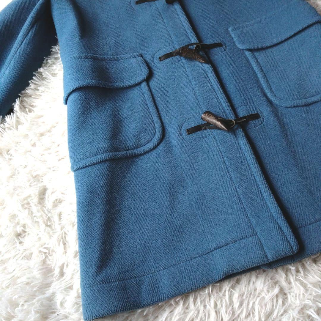 【希少】オールドイングランド ダッフルコート ヘリンボーン ロング丈 ブルー