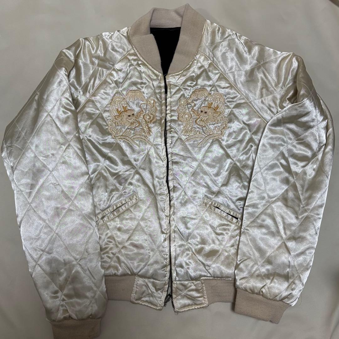 別珍スカジャン 虎×鷹