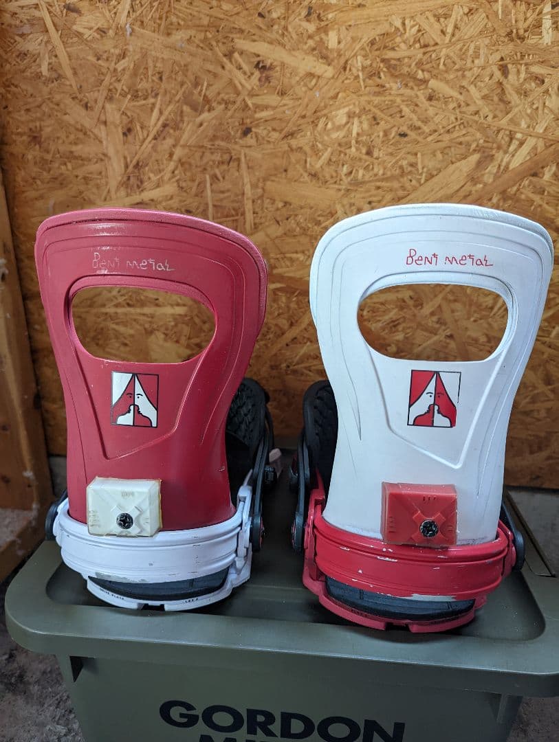 bentl トランスファー ビンディング 赤/白 M