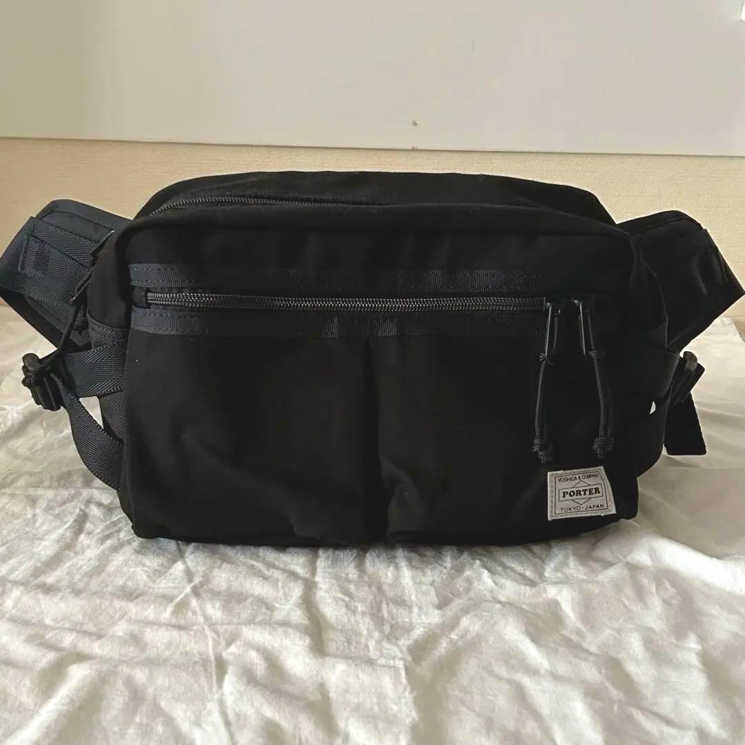 べ*様 PORTER SWITCH タンカー ボディバッグ ウエストポーチ ブラ