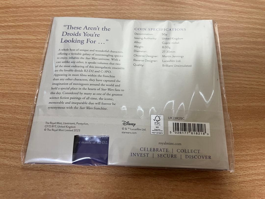 ロイヤルミント　スターウォーズ　R2-D2 and C-3PO