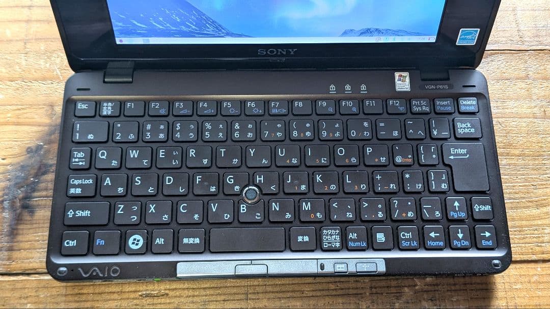 そ*】様 【希少美品】Sony VAIO typeP VGN-P61S オニキス