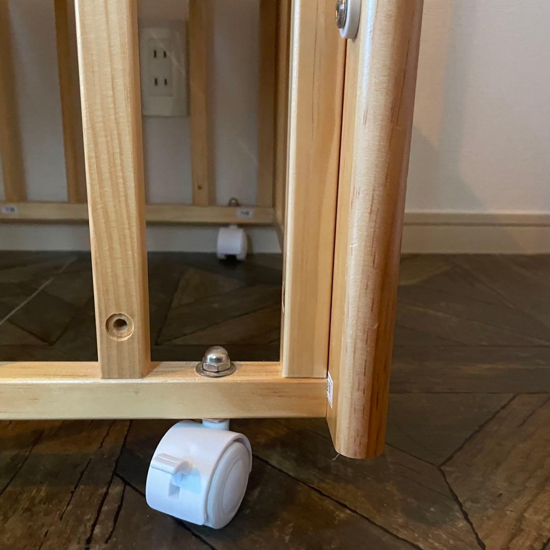 【直接引き渡し】カトージ　ミニミニベビーベッドⅡ ナチュラル　写真②