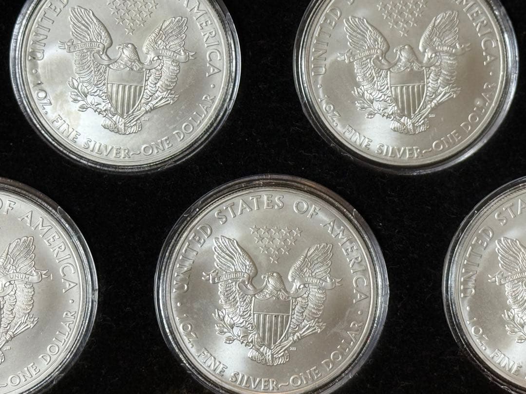 レア ハーレーコレクション イーグル1オンス銀貨5枚 純銀 ウォーキングリバティ