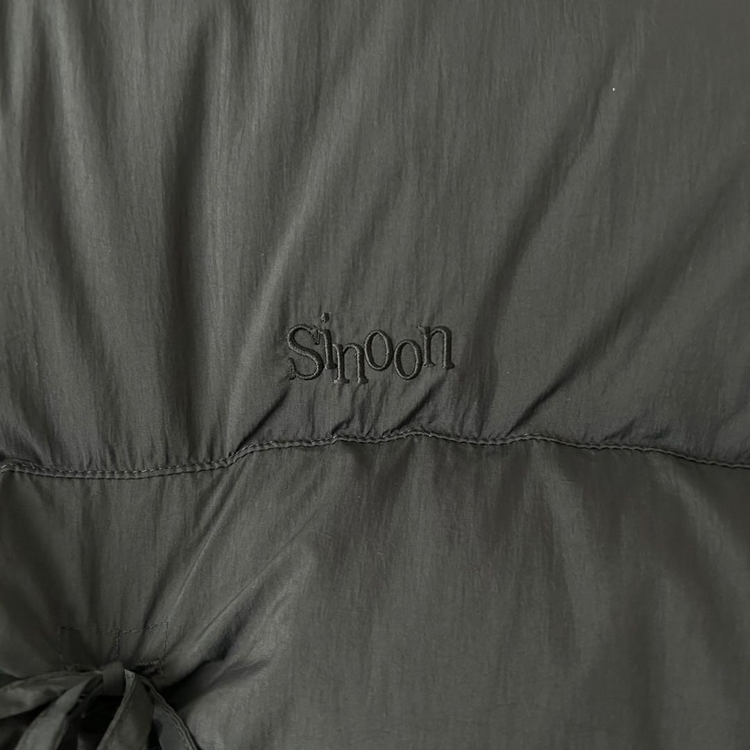 美品✨Sinoon リボンダウンジャケット　ショート丈　ブラック