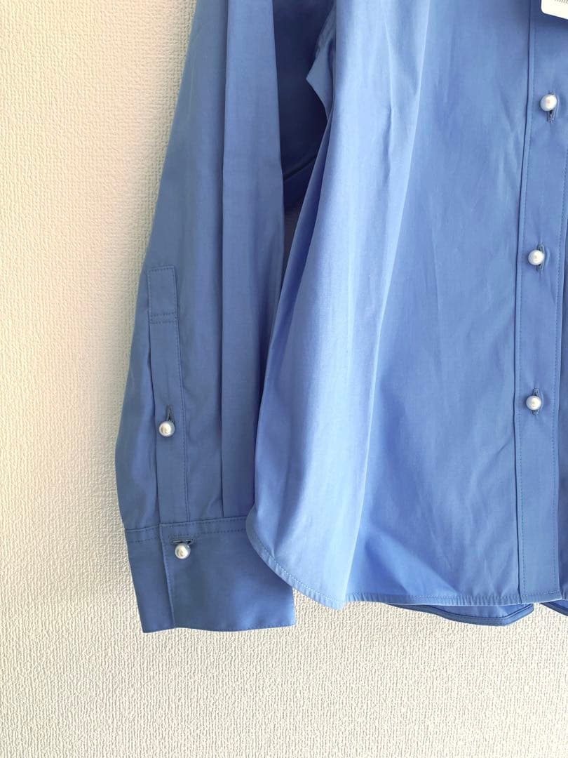 【新品未使用】Spick and Span パールボタンシャツ 現行品 2025