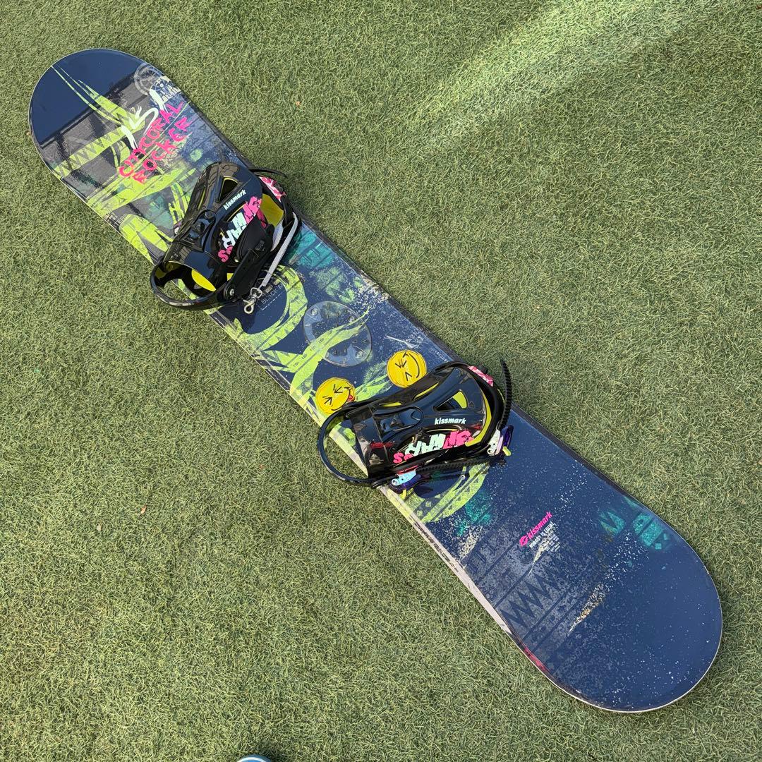 キスマークCITYCORAL 151 スノーボードセット RIDEバインディング