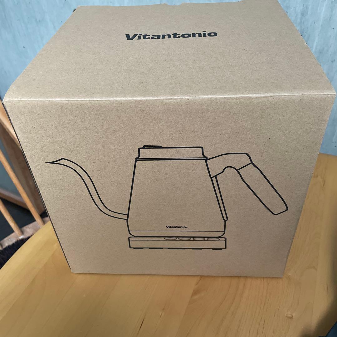 Vitantonio ブラック 電気ケトル 温度調整機能付き