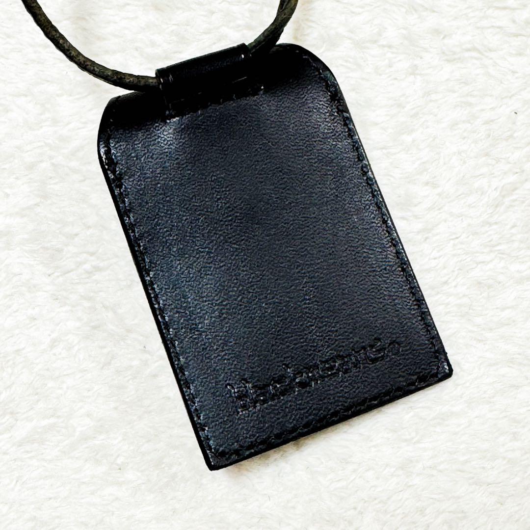 美品 ブラックミーンズ レザー お守りケース ネックレス アクセサリー 希少