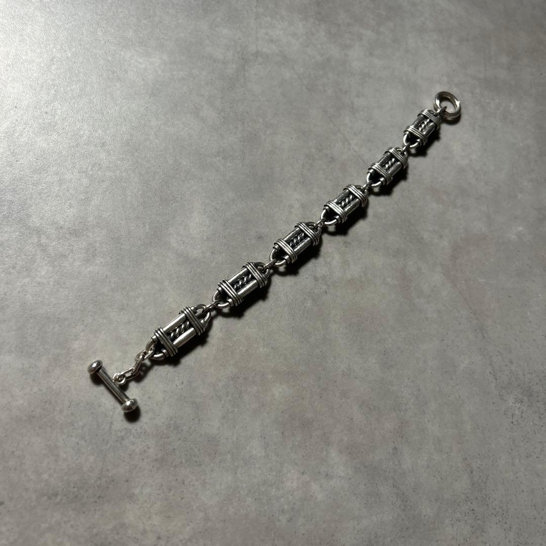 【NA】ヴィンテージ メキシコ製 ブレスレット シルバー925シェーヌダンクル型