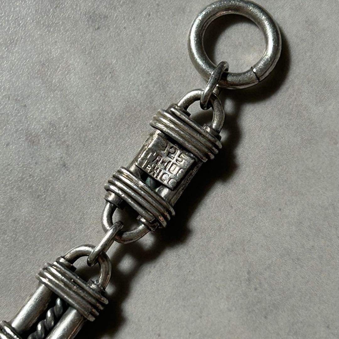 【NA】ヴィンテージ メキシコ製 ブレスレット シルバー925シェーヌダンクル型