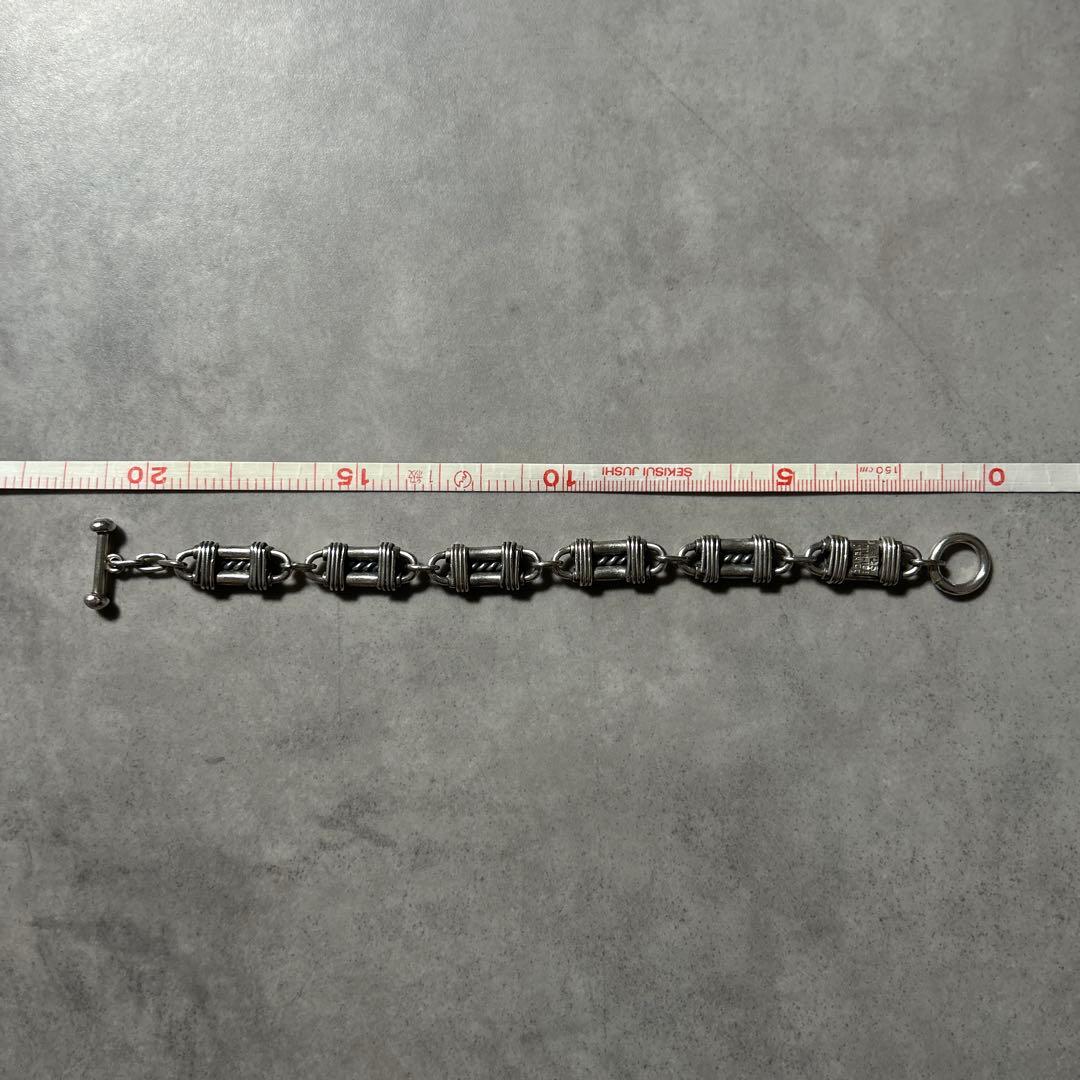 【NA】ヴィンテージ メキシコ製 ブレスレット シルバー925シェーヌダンクル型