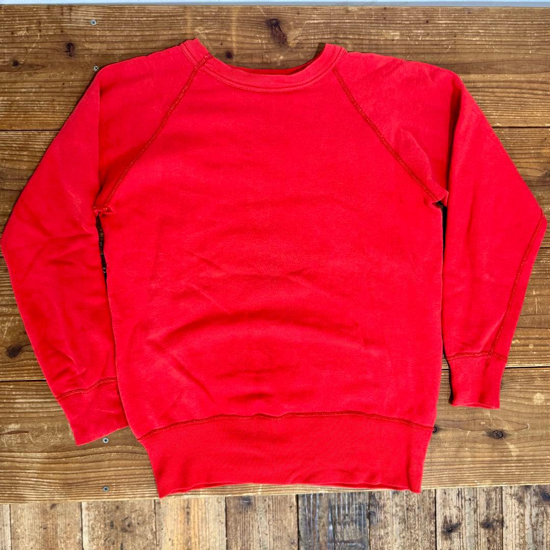 50s-60s VINTAGE ヴィンテージ スウェット トレーナー 赤